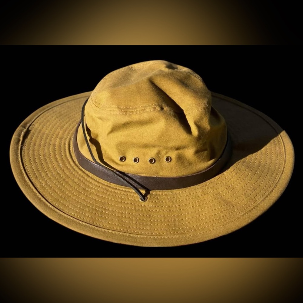 Filson Tin Cloth Bush Hat in Dark Tan (LARGE)